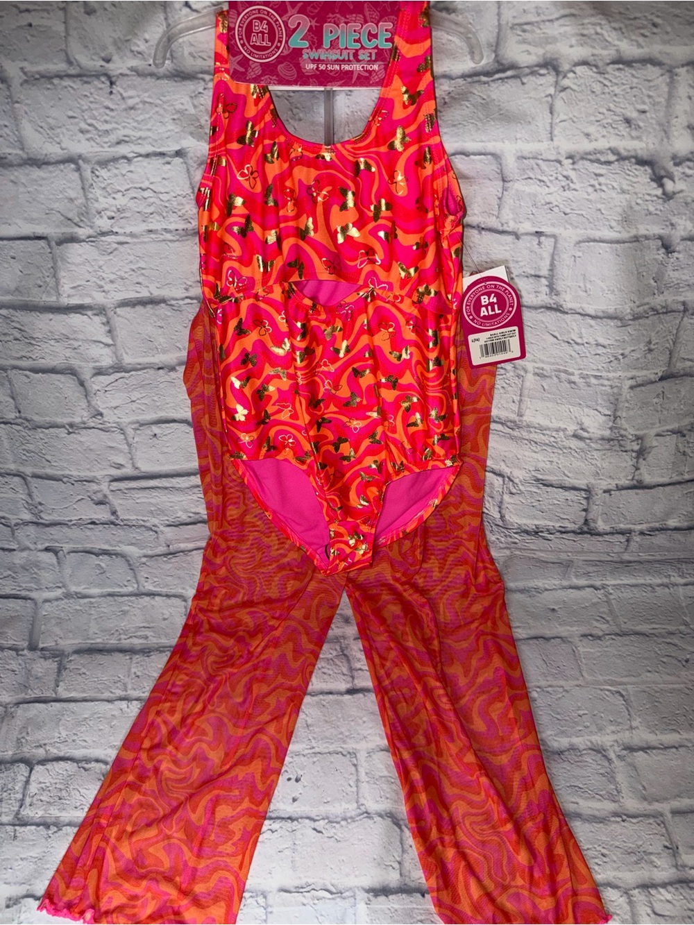 Girls 2-piece Swimsuit and Pants Set